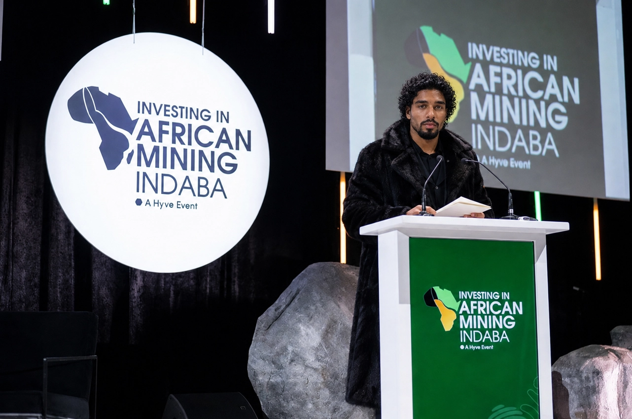 Arakel Adrian Hamoodley speaking at Investing in African Mining Indaba
